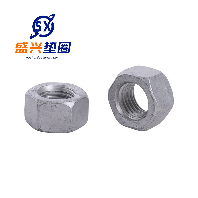 Hot-dip galvanized nuts