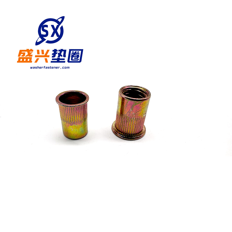 Pull-in rivet nut